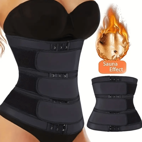 Waist Trainer Belt for Women Man - Waist Trimmer Weight Loss Ab Belt - Slimming Body Shaper