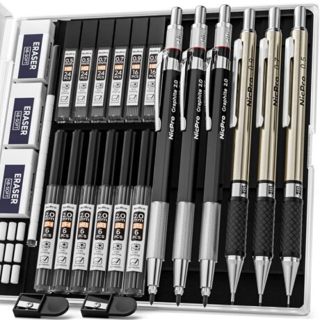 Nicpro 6Pack Art Mechanical Pencils Set